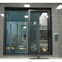 Ventana Abatible Lateral de Aluminio Resistente a Huracanes, Insonorizada, con Vidrio Templado, Diseño con Certificación Energy Star, para Baño de Villa