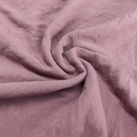 Tissu en coton lavé doux et confortable, tissu en microfibre de polyester teinté pour la literie