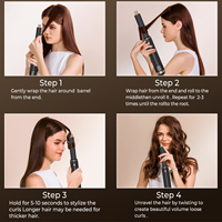 Ensemble de brosses sèche-cheveux ioniques 5 en 1 avec diffuseur, 1000W, outils de coiffage électriques