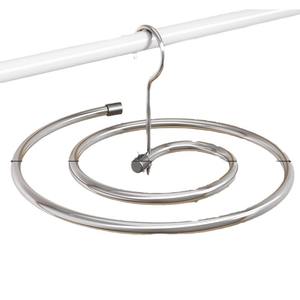 ราวตากผ้าสแตนเลสทรงกลมพร้อมตะขอสำหรับผ้าปูที่นอนและปลอกผ้านวมใช้ในบ้านหรือระเบียง - Product Image 2