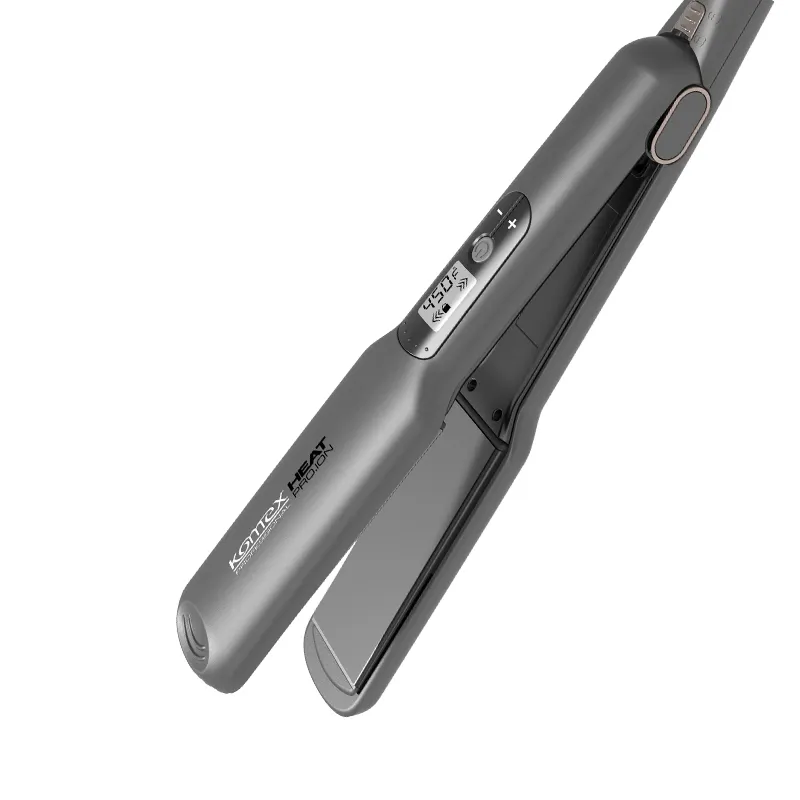 Komex Professional Titanium hair iron straightener with LCD flat irons wholesale private label customize hair straightener