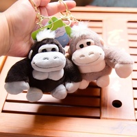 Peluche Gorille Mignonne de Simulation, Super Douce en Coton PP, Pendentif Porte-clés, Décoration pour Sac à Dos de Couple, Vente en Gros