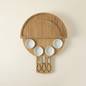 Nouveau <span class=keywords><strong>Plateau</strong></span> de Service Rotatif Compact en Bois pour Fromages et Tapas – Collection 2026 – Offre Spéciale - Product Image 2