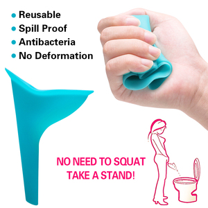 Urinario Femenino de Silicona Reutilizable Portátil, Embudo para Orinar de Pie, Suministros Domésticos Varios - Product Image 5