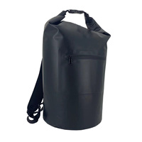 Bolsa impermeable de PVC para deportes al aire libre, saco seco de 30L con logotipo personalizado, para playa