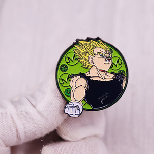 4cm alta calidad Anime DBZ <span class=keywords><strong>Goku</strong></span> Cloisonne pintura aleación broches alfileres - Product Image 3