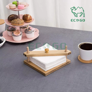 ที่ใส่ทิชชู่ไม้ไผ่แบบเรียบง่ายพร้อมเสากลางน้ำหนักแขนไม้ - Product Image 5