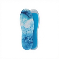 Semelles orthopédiques JOGHN Comfort Thin Gel pour soulager la fasciite plantaire, ajustement parfait, inserts sublimés, ventilation liquide douce, semelles rafraîchissantes