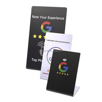 Numéro de table en plastique PVC support NFC affichage de table de restaurant support NFC pour menu