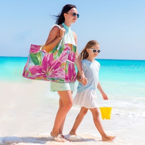 Bolsa de Playa Extra Grande Personalizada con Asas de Cuerda de Color Natural, Logotipo Personalizado, para Natación y Vacaciones de Primavera - Product Image 6