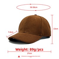 Casquette de baseball en velours côtelé pour homme et femme, style national, en pur coton respirant, épaisse et chaude pour l'automne et l'hiver