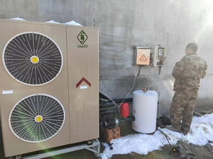 -30Deg reunión China barata 32kw calefacción 24kw refrigeración monobloque EVI R32 calentador de aire industrial a agua bombas sistema de caldera - Product Image 4