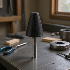 Meule en bakélite résineuse en forme de cône pour le polissage du métal et du bois - Product Image 3