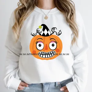 Dessin animé Halloween saison Let's Go Ghouls brûler Sage pas sorcières Spooky Vibes DTF fer sur chaleur presse transfert autocollants pour vêtements - Product Image 2