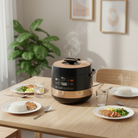 Cuisinière à riz électrique numérique intelligente multifonction 6L 1000W |   Maintien au chaud avec minuterie |   Marmite intérieure antiadhésive de qualité alimentaire pour cuisson vapeur