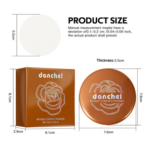 Palette de poudre de contour matifiante professionnelle qui crée un contour facial 3D, avec une poudre bronzante longue tenue pour fixer le <span class=keywords><strong>maquillage</strong></span> - Product Image 4