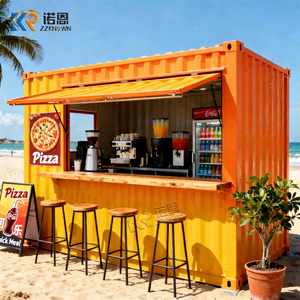 Mini contenedor plegable de acero emergente de 10 pies, tienda, quiosco, cafetería, restaurantes y cocina, contenedor de envío, <span class=keywords><strong>restaurante</strong></span> - Product Image 1