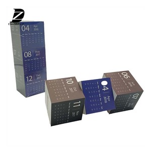 Bulk Order Foldable Paper Magnet Magic Cube Calendar