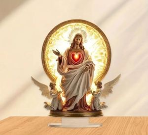 Popular Religious Series Acrylic <b>Ornaments</b> Color Printing Office Coffee Shop Desktop <b>Ornaments</b> Wholesale - Product Image 3