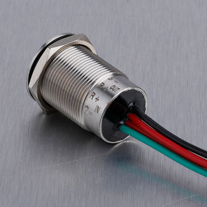 16mm 19mm 22mm 1NO Travamento Momentâneo Botão <span class=keywords><strong>Dimmer</strong></span> Interruptor 12v 24V <span class=keywords><strong>Led</strong></span> Interruptor De Toque IP68 com Cabo De Fio - Product Image 4