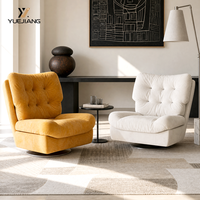 Fauteuil nuage minimaliste fait main en tissu écologique, pivotant, moderne, pour salle à manger, salon ou extérieur