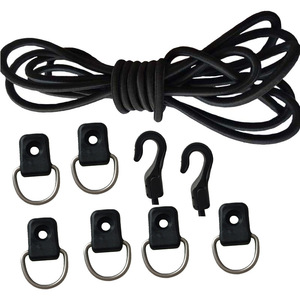 Cuerda elástica de nailon de 5 mm con ganchos en forma de D para uso en exteriores, correas de sujeción - Product Image 3