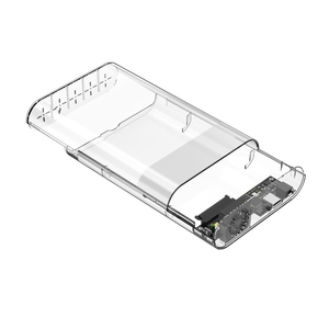 Herramienta libre tipo C 2,5 3,5 pulgadas HDD <span class=keywords><strong>carcasa</strong></span> USB3.0 unidad <span class=keywords><strong>externa</strong></span> caja de <span class=keywords><strong>disco</strong></span> <span class=keywords><strong>duro</strong></span> deslizante transparente RGB ventilador de refrigeración para PC portátil - Product Image 6