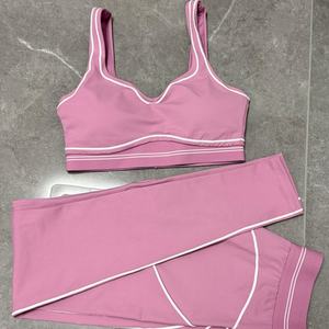 Set Sportivo da Donna in Due Pezzi per Corsa e Yoga, Leggings Fitness, Set di Design di Marca di Lusso, Nuovi Arrivi <span class=keywords><strong>Abbigliamento</strong></span> Femminile, Prodotto di Tendenza - Product Image 3