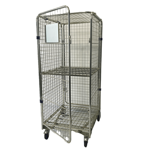 Meilleure qualité, pliable, détachable, entrepôt, logistique, Durable, emboîtable, Transport, palettes, rouleaux, Cages, chariot, à vendre - Product Image 3