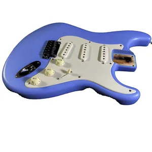 Mavi desen en iyi gitar kitleri elektrik gitar gövdesi bitmemiş klasik yüksek kaliteli gitar aletleri müzik özel imza