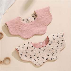 Baberos para Bebés de 360 Grados, 6 Capas de Hilo de Algodón, Diseño de Pétalos, Toalla de Saliva para Bebés, Recién Nacidos, Niños Pequeños, Paño Suave para Eructos - Product Image 6