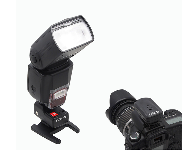 PT-04GY 4 Channels Wireless Remote Speedlite Flash Trigger 1 Transmitter and 2 Receivers for Canon Nikon Pentax Olympus