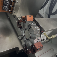 Torno Fresador CNC CK46B Y4+4, Herramientas Motorizadas 4+4, Eje Y, Barra de 45 mm, 4000 rpm, Guías SYNTEC HIWIN, Ideal para Piezas Pequeñas de Precisión