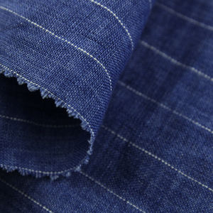 Tissu de lin confortable, pour robe, jupe pour bébé, écharpe, porte-bébé, à rayures - Product Image 5