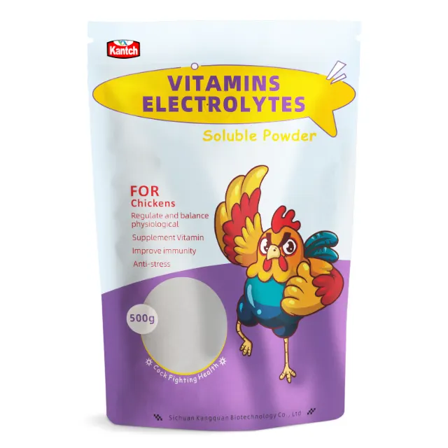 Vitamin elektrolit bubuk larut untuk suplemen Vitamin ayam dan ayam betina