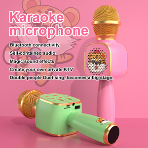 Mikrofon Karaoke Nirkabel Terbaru 2022, Mikrofon Karaoke Bluetooth, Pabrik OEM, Mikrofon Portabel dengan <span class=keywords><strong>Speaker</strong></span> untuk Pesta di Rumah, Mikrofon Bernyanyi - Product Image 3