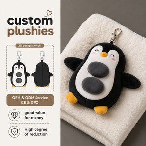 Portachiavi OEM a forma di orsetto SPA, ciondolo morbido in peluche per borsa - Product Image 1