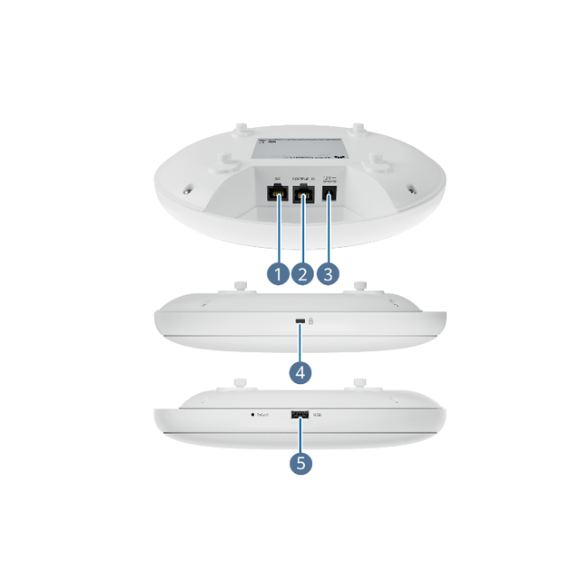 AirEngine 6776-57T 50086828 Indoor Wireless Access Point WiFi 7 AP 13.66Gbps Tri-Radio 2.4G/5G/6G 2.5GE PoE for Stadium/Office