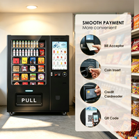 Distributeur automatique de collations intelligent SUNHOPE avec écran tactile, paiement sans espèces, contrôle d'inventaire à distance pour bureaux et écoles