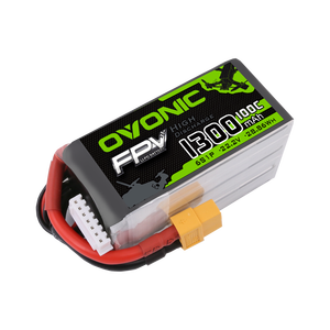 OVONIC 1300mAh 100C 4S 6S 14.8V 22.2V <span class=keywords><strong>Lipo</strong></span> 배터리 고배율 업그레이드 FPV 드론 모델 항공기 RC 부품 - Product Image 4