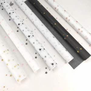 Rollo de papel de regalo para ropa fino impreso con logotipo personalizado característica de artesanía reciclable para embalaje de ropa tejido de regalo - Product Image 5