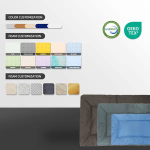 Cama ortopédica para perros OEM ODM de tela ecológica personalizada superventas, funda lavable, camas grandes para perros y gatos - Product Image 4