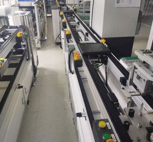 Dubbele Snelheid Kettingtransporteur Voor Elektrische Motorfiets Assemblagelijn Pallet Transportband Systeem Vrije Stroom Gemotoriseerde Dubbele Snelheid - Product Image 3