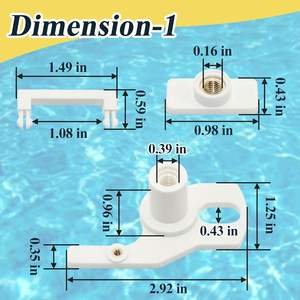 Accessoires Polaris, kit d'axe pivotant C36 pour nettoyeur de <span class=keywords><strong>piscine</strong></span>, pièce de rechange pour Polaris 280 - Product Image 4