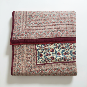 Indian Manufacturer Premium Design Best HotSale High Quality Cotton <b>Quilted</b> <b>Bedspread</b> Set Lightweight EmbroideryPrinted Bedcover - Product Image 1