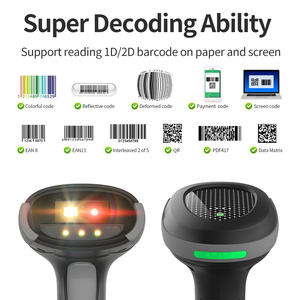 Lector de Códigos de Barras con Cable 1D Xincode Factory, Escáneres de Códigos QR Portátiles, Escáner de Códigos de Barras 2D, Pistola de Escaneo de Códigos de Barras USB para Inventario - Product Image 3