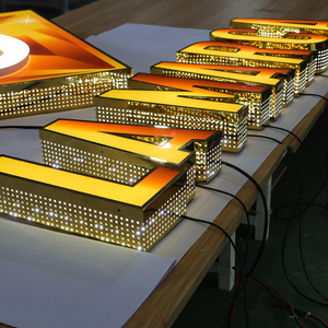 Enseigne Led style décontracté haute luminosité personnalisée 3d extérieure pour hôtel restaurant Marvel Store <span class=keywords><strong>Signalisation</strong></span> lumineuse étanche - Product Image 1