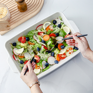 <span class=keywords><strong>Teglia</strong></span> Rettangolare in Ceramica Resistente con Rivestimento Ceramico Ecologico Moderno per Cucina Domestica <span class=keywords><strong>Blu</strong></span> Chiaro - Product Image 6