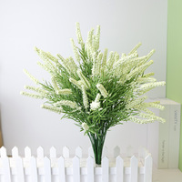 Bouquet de fleurs artificielles réalistes en lavande à bulles, en stock – Décoration intérieure moderne pour mariages et occasions festives