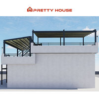 Prix d'usine Gazebo motorisé étanche en PVC de jardin auvent de toit rétractable en aluminium avec écran latéral